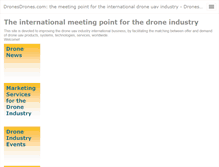 Tablet Screenshot of dronesdrones.com